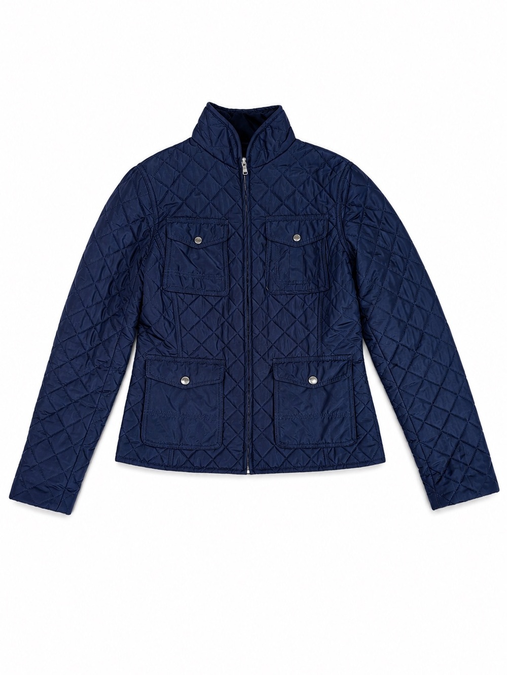 Lauren Ralph Lauren Quilted Barn Jacket Preppy Equestrian Navy Blue Small